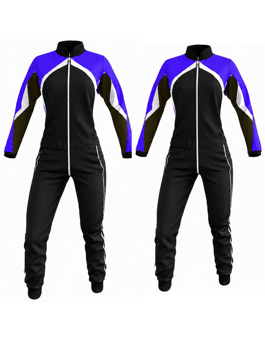 Freely Skydiving Black and Blue suit for women Skyexsuits