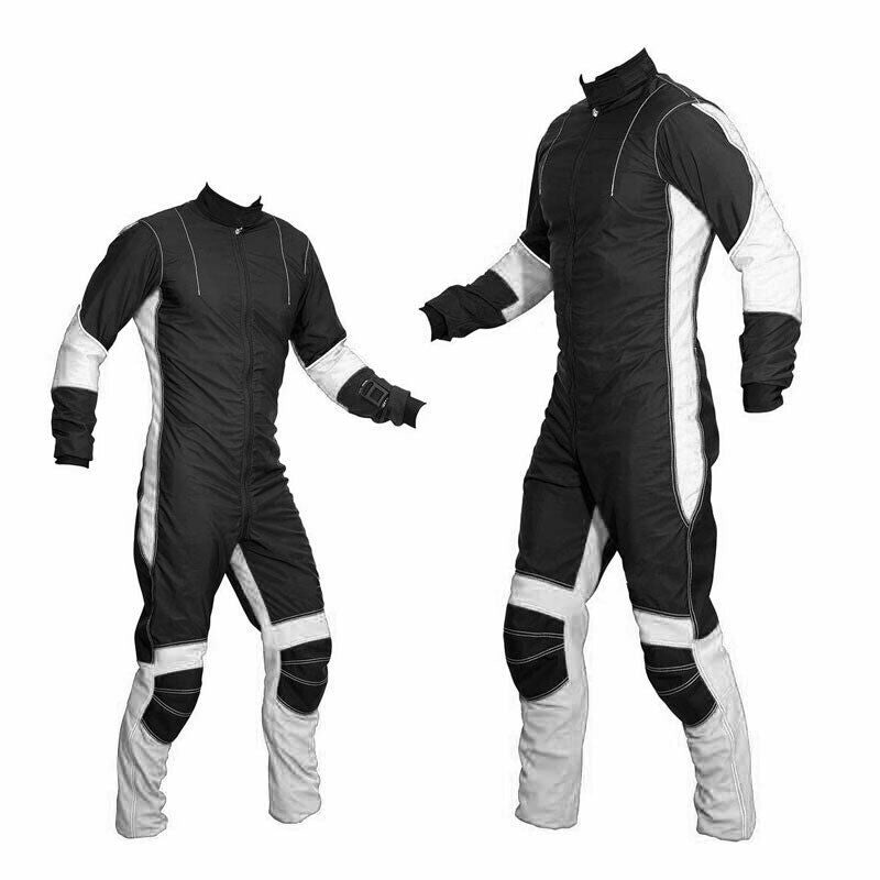 New Freefly Skydiving Suit Black  white Se -01