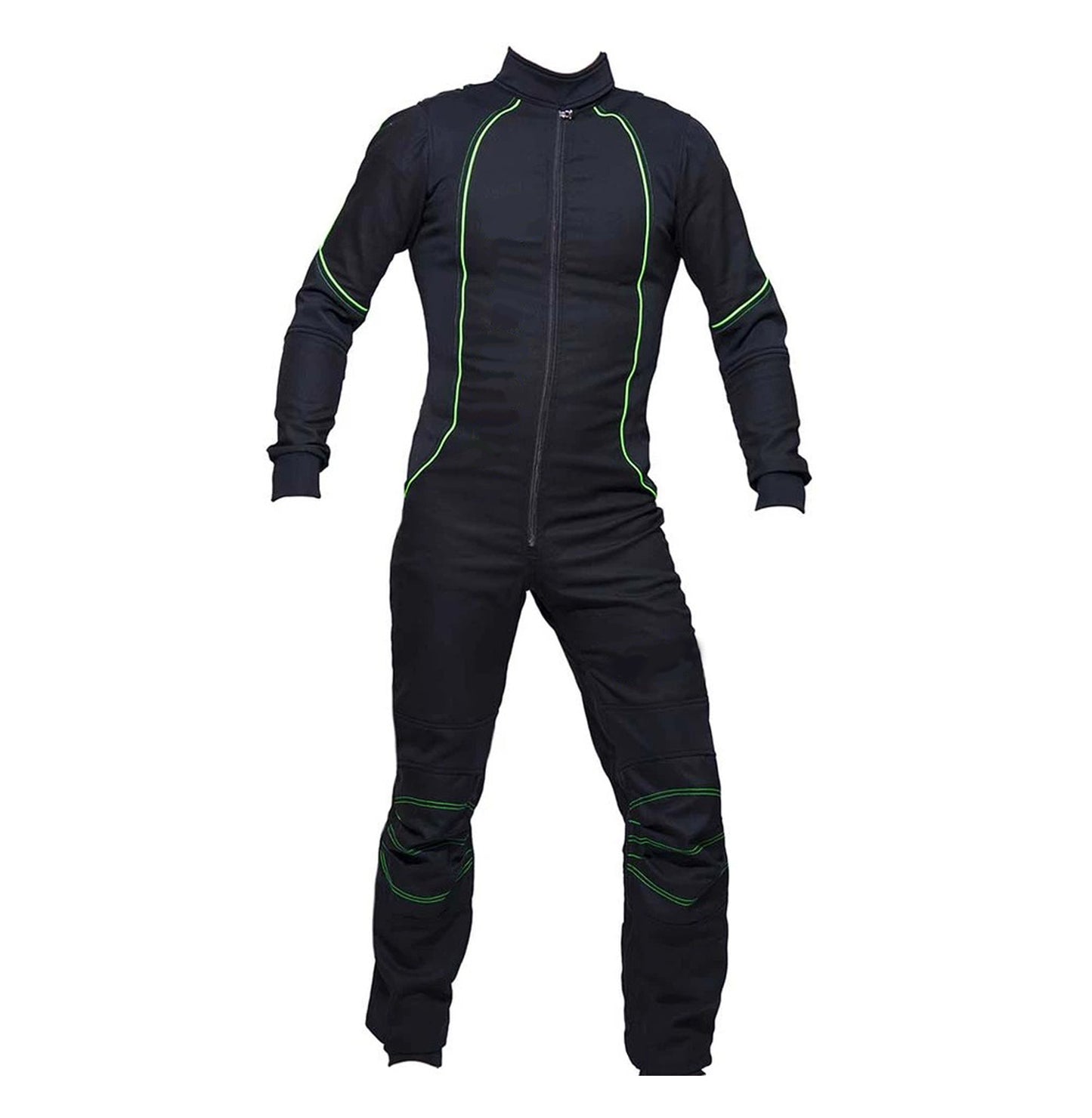 Freefly Skydiving Suit in Black And Green Color