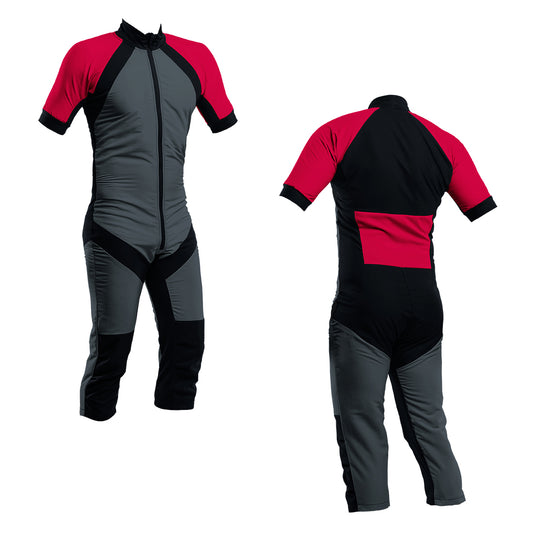 Skydiving Summer Suit Charcoal-Red S2-03