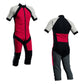 Skydiving Summer Suit Red-Silver-Charcoal S2-04