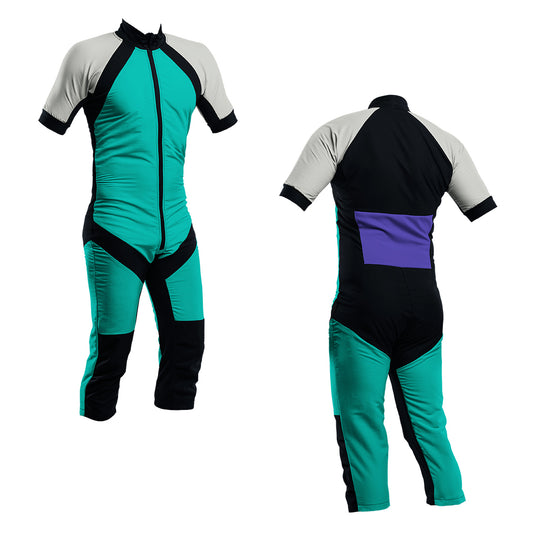 Skydiving Summer Suit Turquoise-Silver-Purple S2-04
