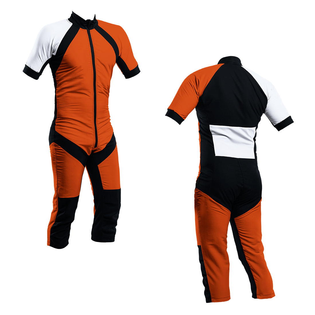 Skydiving Summer Suit Orange-White S2-03