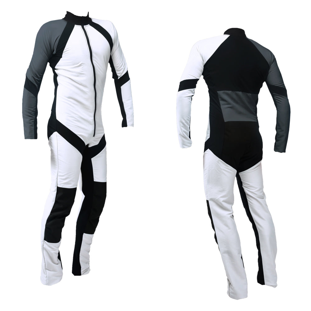 Freely Skydiving Suit | White-Charcoal SE-09 | Skyexsuits
