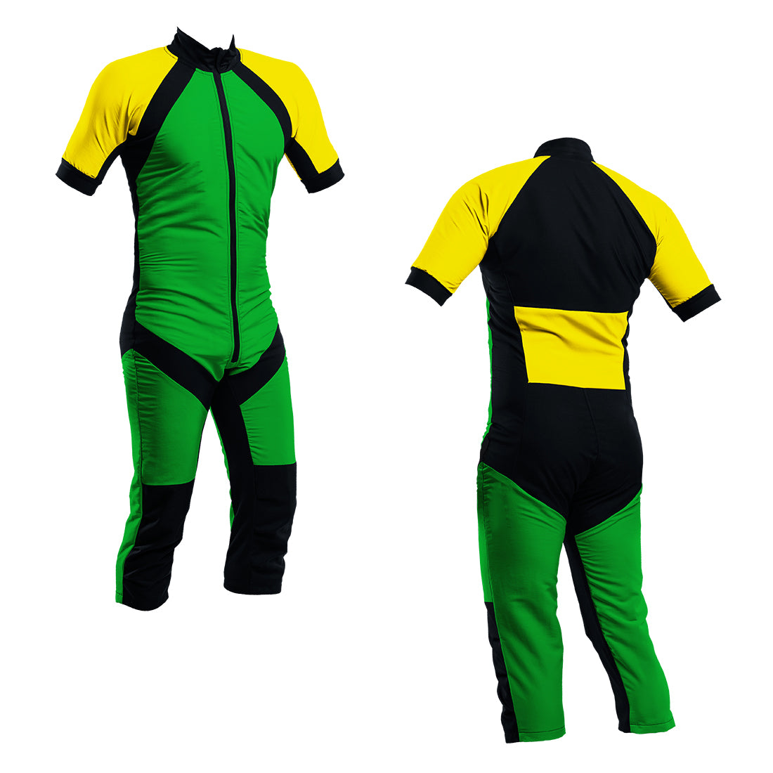 Skydiving Summer Suit Green-Yellow S2-03