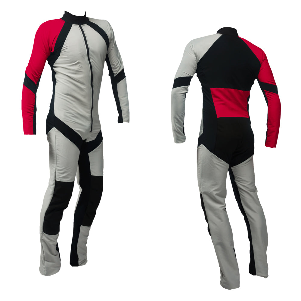 Freely Skydiving Suit | Silver-Red SE-09 | Skyexsuits