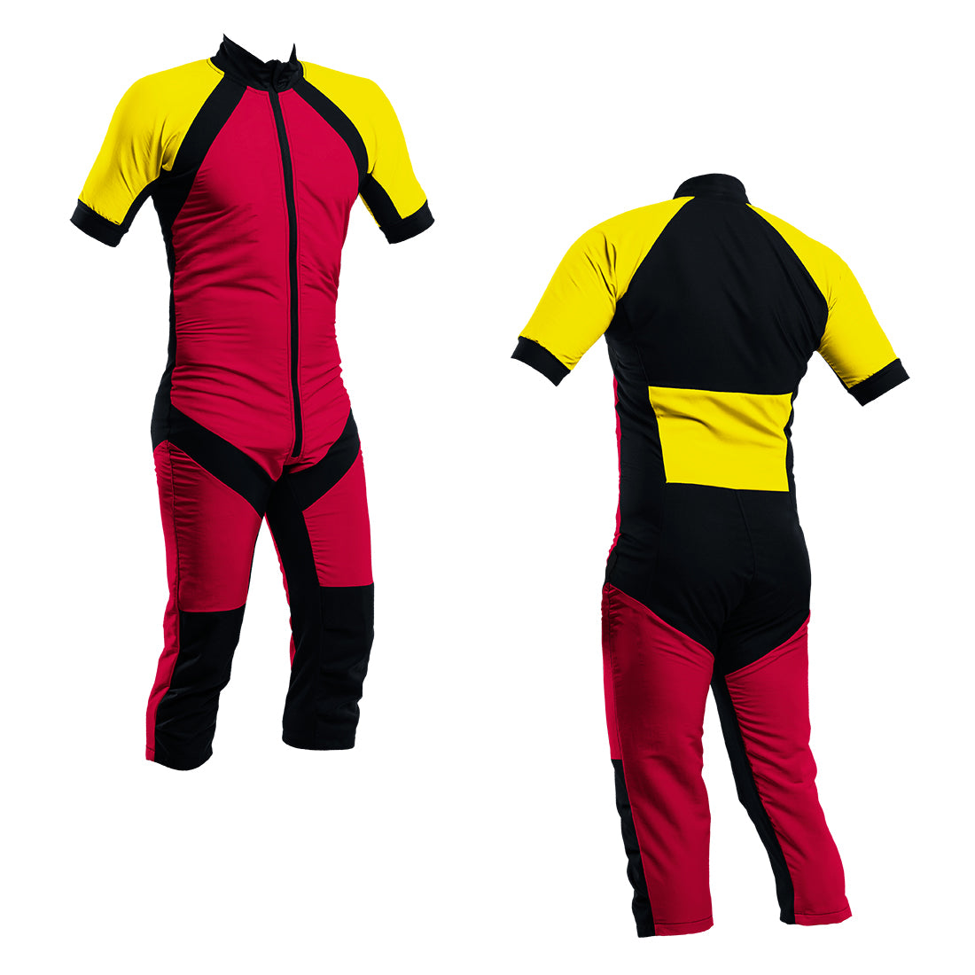 Skydiving Summer Suit Red-Yellow S2-03